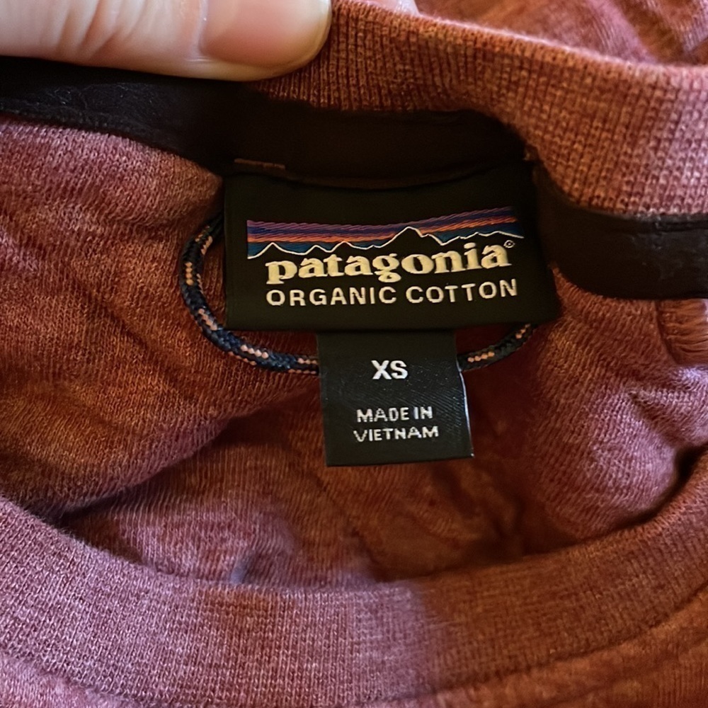 Patagonia Organic Cotton Quilted Crewneck Sweatshirt Kiln Pink Size XS - Picture 6 of 8